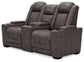 HyllMont PWR REC Loveseat/CON/ADJ HDRST