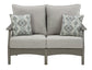 Visola Outdoor Sofa, Loveseat and 2 Lounge Chairs with Coffee Table and End Table
