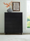 Danziar King Panel Headboard with Mirrored Dresser and Chest