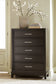 Neymorton King Upholstered Panel Bed with Mirrored Dresser, Chest and Nightstand