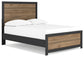 Vertani Full Panel Bed with Mirrored Dresser and Nightstand