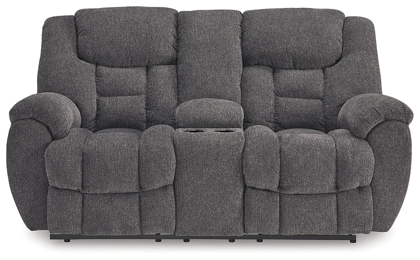 Foreside DBL Rec Loveseat w/Console