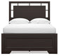 Covetown Full Panel Bed with Mirrored Dresser, Chest and Nightstand