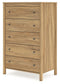 Bermacy Queen Platform Panel Bed with Dresser, Chest and Nightstand