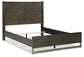 Arkenton Queen Panel Bed with Mirrored Dresser and 2 Nightstands