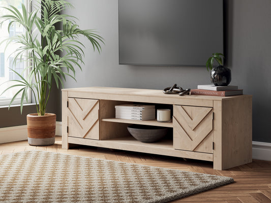 Cayboni LG TV Stand w/Fireplace Option