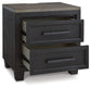 Foyland Two Drawer Night Stand