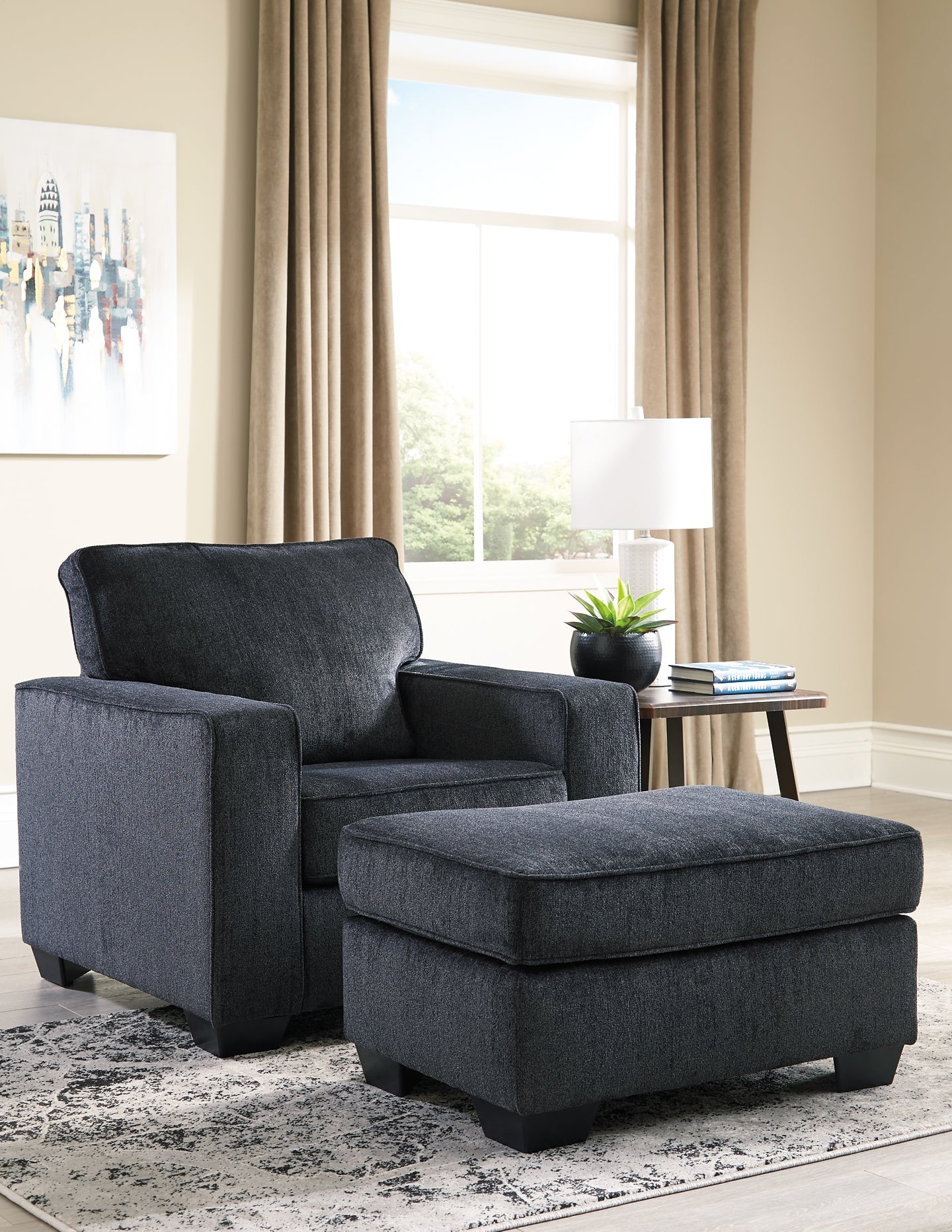 Altari Chair and Ottoman