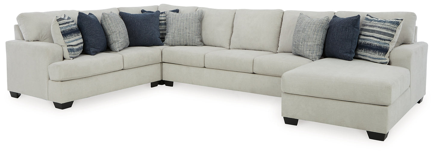 Lowder 4-Piece Sectional with Chaise