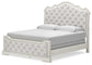 Arlendyne King Upholstered Bed with Mirrored Dresser