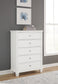 Fortman Full Panel Bed with Mirrored Dresser and Chest