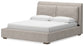 Cabalynn California King Upholstered Bed with Mirrored Dresser, Chest and 2 Nightstands